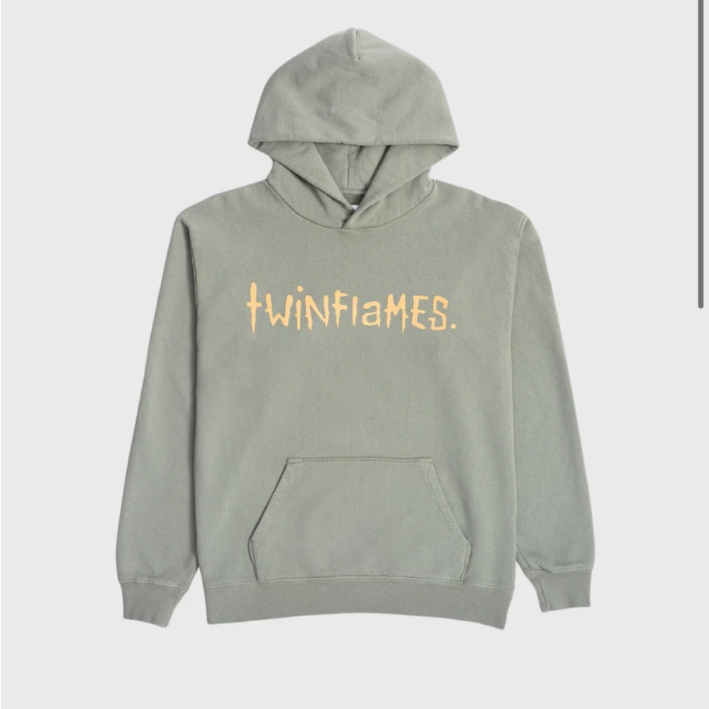 Twinflames - No more fake friends Hoodie in Moss Color Size Small